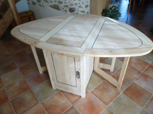table de salon de jardin création meuble